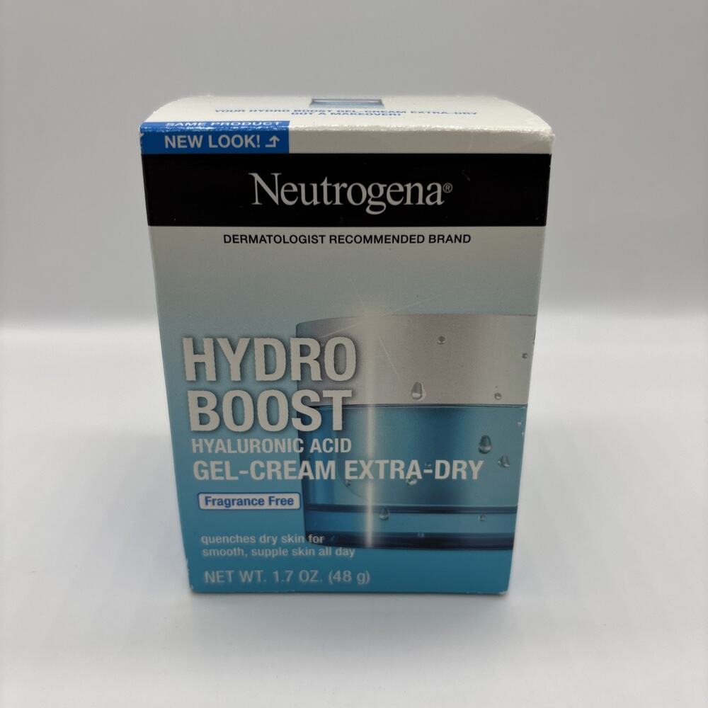 Neutrogena Hydro Boost Hyaluronic Acid Gel-Cream Extra Dry 1.7oz New